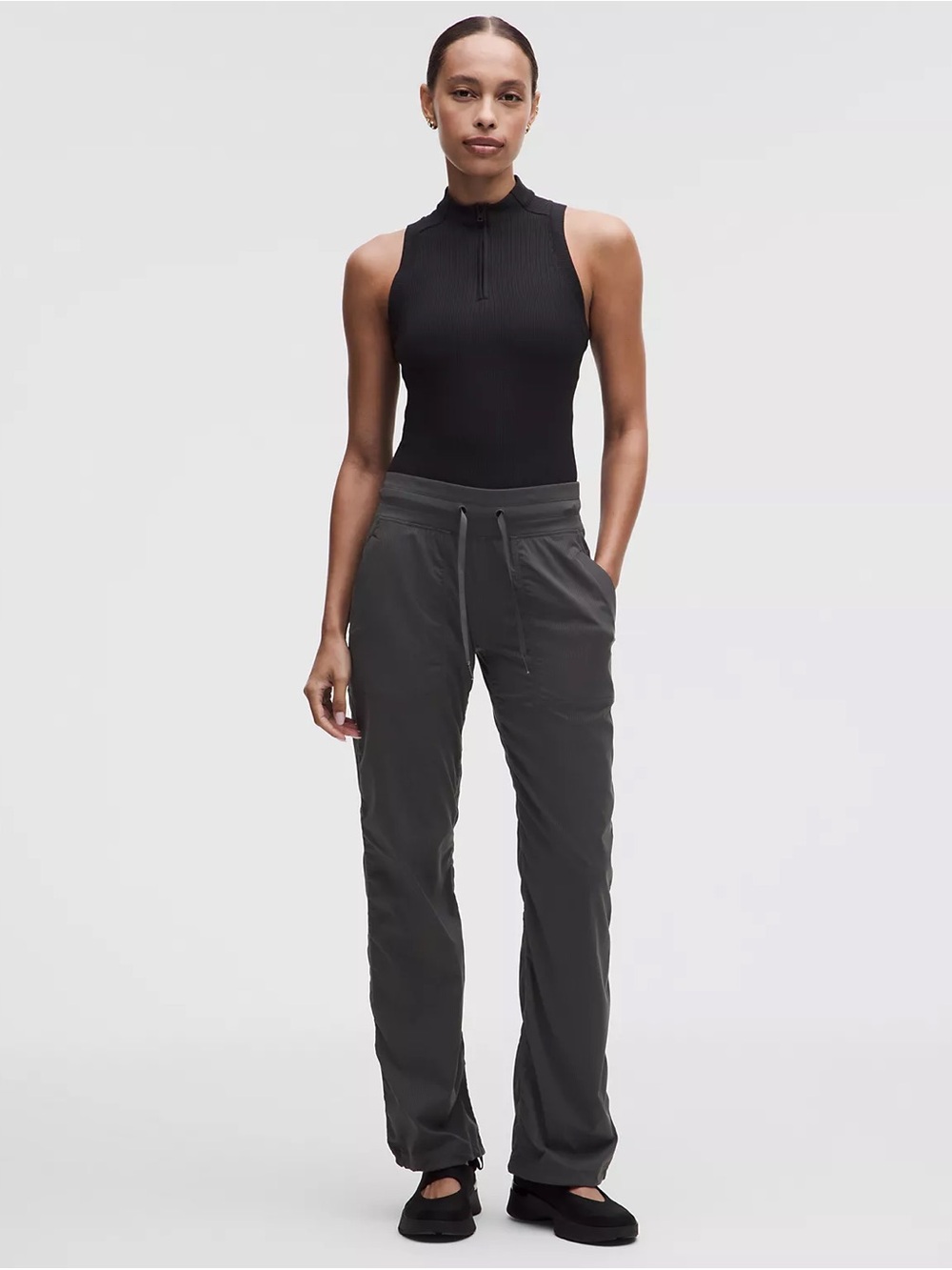 Lululemon Dance Studio Mid-Rise Pant Regular in Graphite Grey SIZE 8